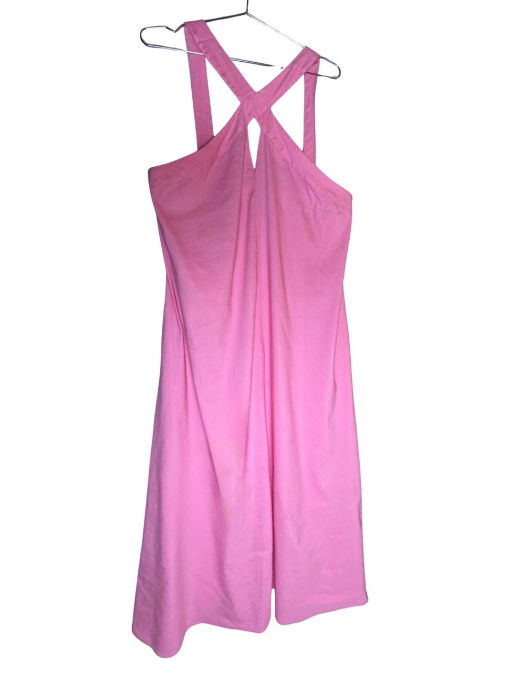 INC Women’s Pink Cross-Back Sundress XL with pockets